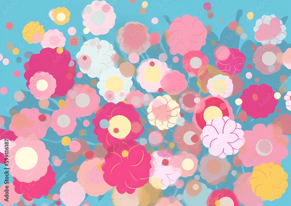 seamless background with flowers seamless background with flowers