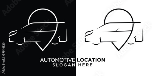 automotive or car pin point location or grage or car shop photo