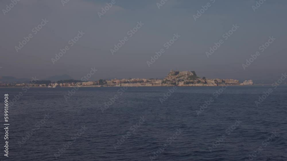 Old Venetian fortress sea view in Corfu Greece Old Venetian fortress sea view in Corfu Greece
