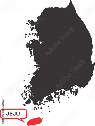 Jeju island pin map location 2023050306