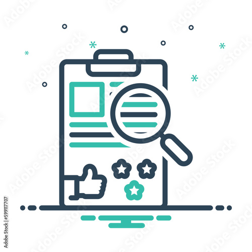 Mix icon for evaluating 