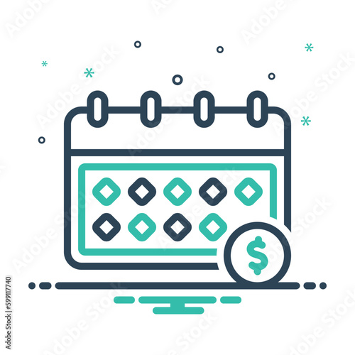 Mix icon for annually 