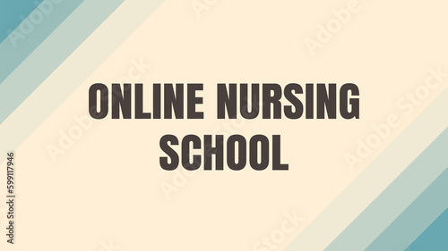 Online Nursing School: Nursing education delivered through an online platform.