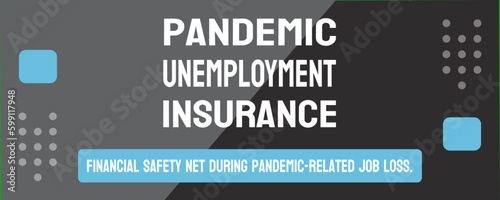 Pandemic Unemployment Insurance - government assistance for those unemployed due to a pandemic