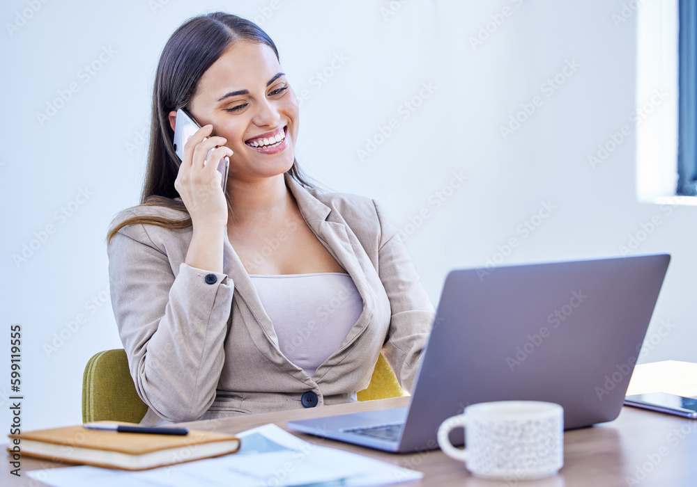 She has a close network to assist her. a young businesswoman talking on a cellphone while working on a laptop in an office. She has a close network to assist her. a young businesswoman talking on a cellphone while working on a laptop in an office.