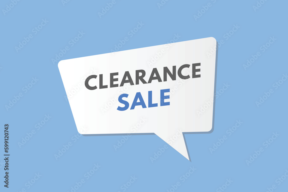 Clearance Sale text Button. Clearance Sale Sign Icon Label Sticker Web Buttons Clearance Sale text Button. Clearance Sale Sign Icon Label Sticker Web Buttons