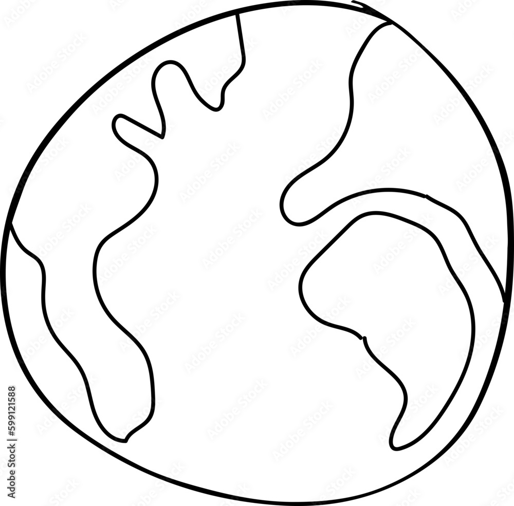 Obraz premium Earth sketch