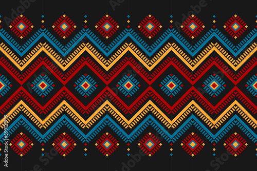 Carpet ethnic tribal pattern art. Geometric ethnic seamless pattern. American, Mexican style. Aztec ornament print. Design for background, fabric, clothing, carpet, textile, batik, embroidery.