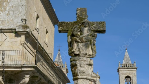 Cruceiro of the Monastery of Santo Estevo de Ribas de Sil, Nogueira de Ramuin, Ourense, Galicia, Spain ribeira sacra photo