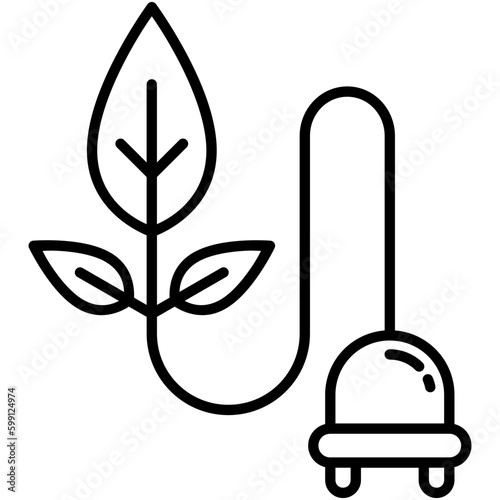 eco icon. eco friendly packaging symbol. line icon vector stock