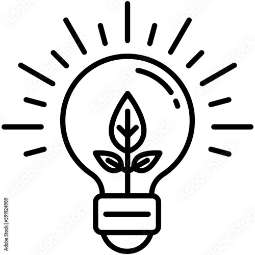 eco icon. eco friendly packaging symbol. line icon vector stock
