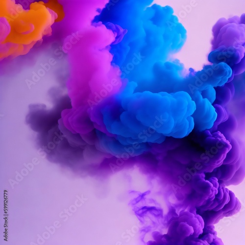 3d smoke on simple background 