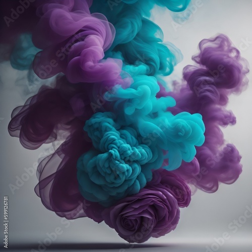 3d smoke on simple background 