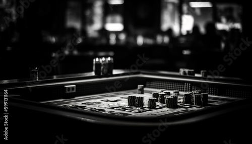 Playing games of chance in the casino generated by AI