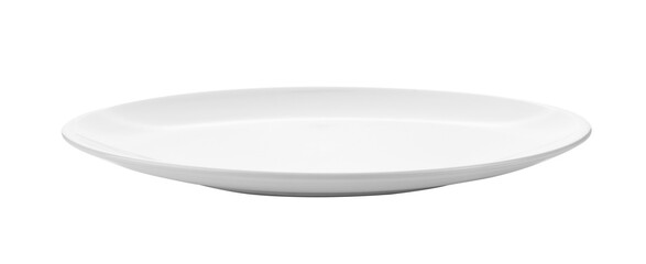 white plate isolated on transparent png