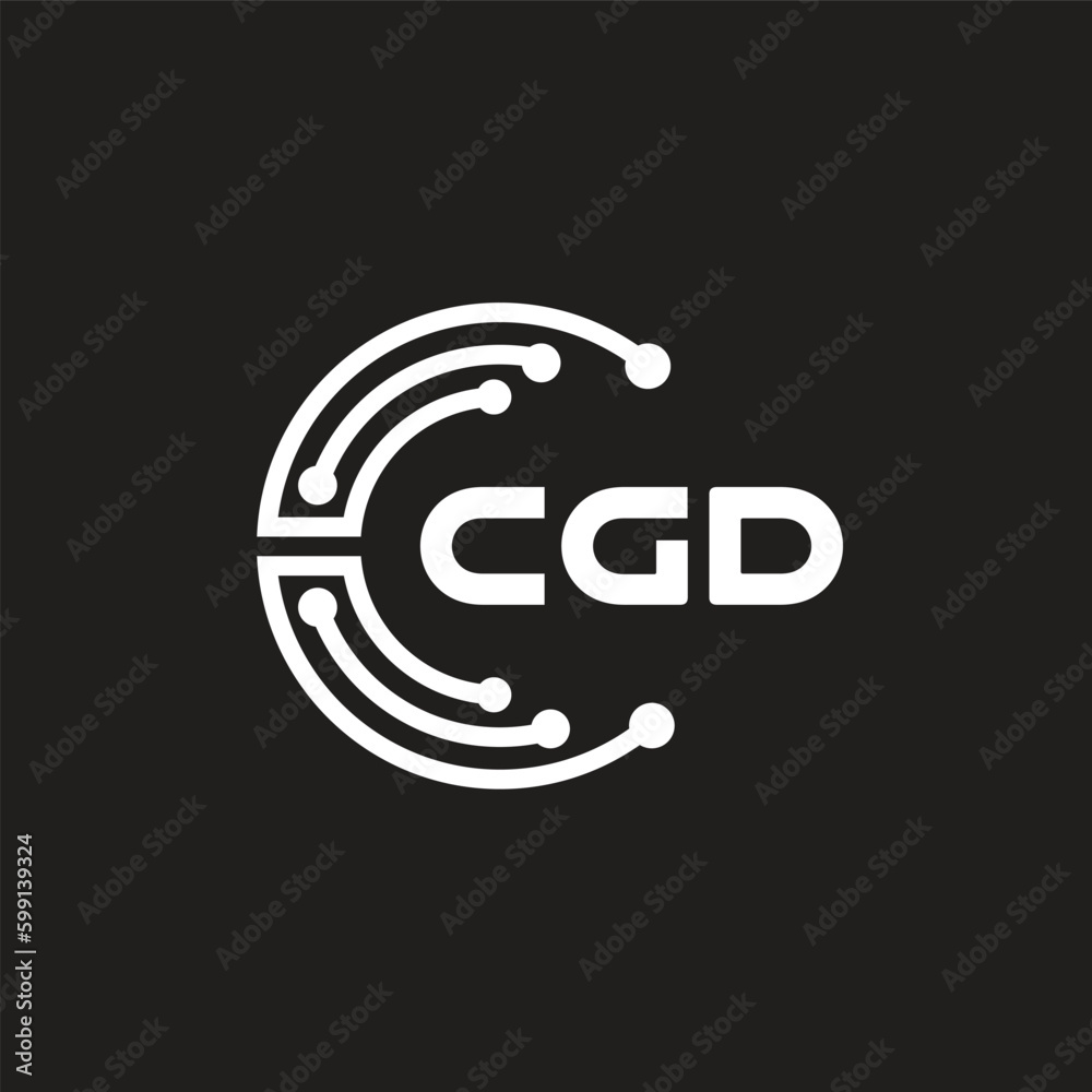 CGD letter technology logo design on black background. CGD creative initials letter IT logo concept. CGD letter design.
CGD letter technology logo design on black background. CGD creative initials letter IT logo concept. CGD letter design.