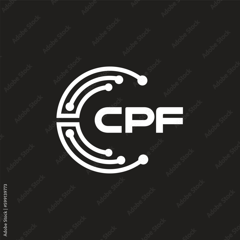CPF letter technology logo design on black background. CPF creative initials letter IT logo concept. CPF letter design.
CPF letter technology logo design on black background. CPF creative initials letter IT logo concept. CPF letter design.