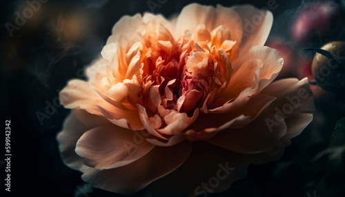 Vibrant dahlias bloom, showcasing nature beauty generated by AI