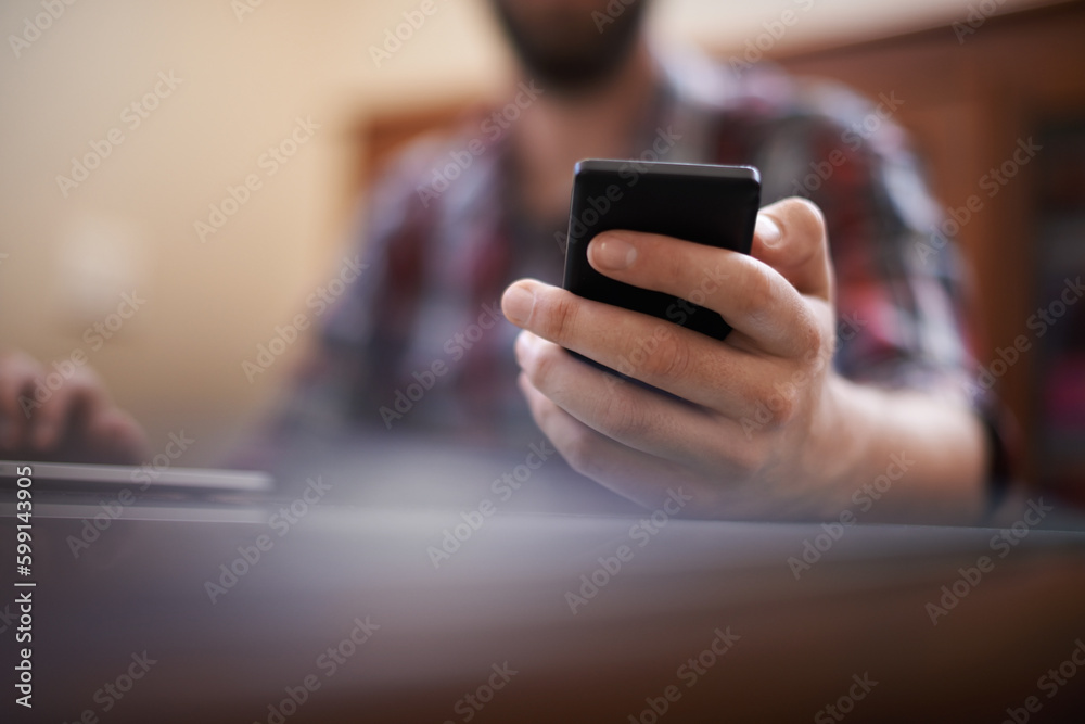 Closeup, phone and hand of man for communication, social media and contact. Text message, internet and technology with male person and typing on mobile for connection, online and digital app Closeup, phone and hand of man for communication, social media and contact. Text message, internet and technology with male person and typing on mobile for connection, online and digital app
