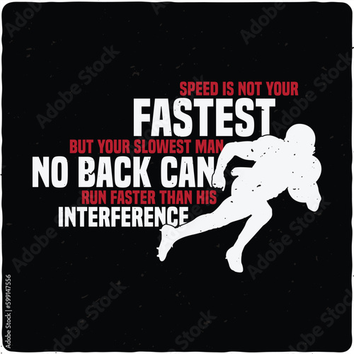 Speed is not your fastest typography T-shirt Design, Premium Vector