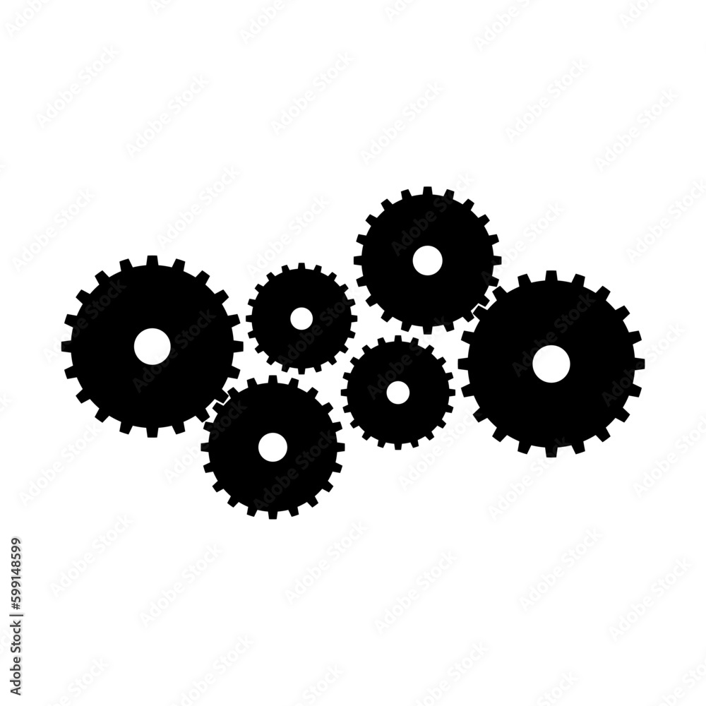 gear illustration with isolated background gear illustration with isolated background