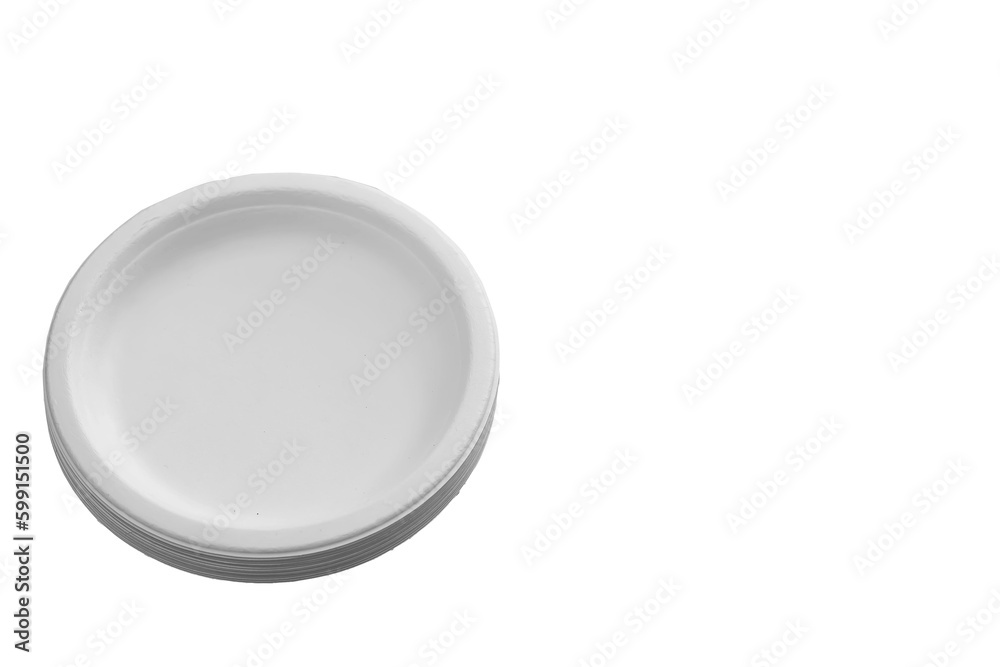 Empty ciecpe paper plate isolated on white background with clipping path. Empty ciecpe paper plate isolated on white background with clipping path.