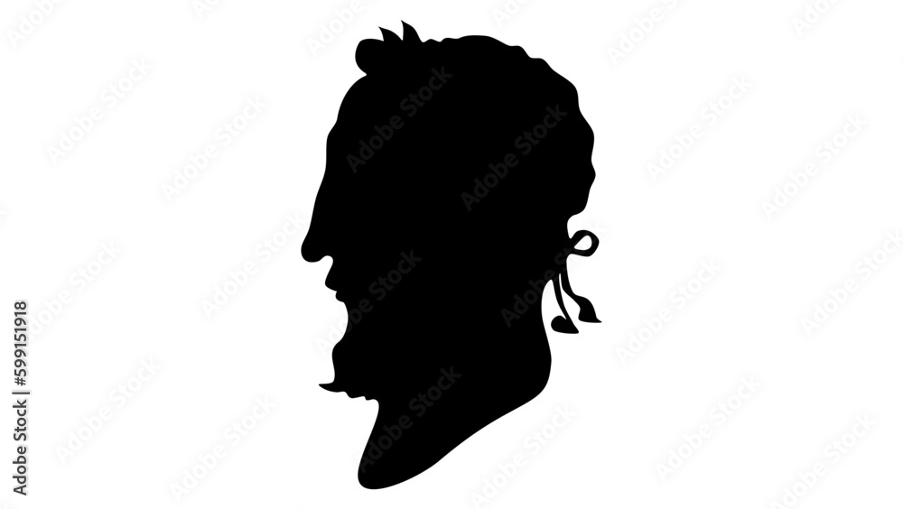 Henry II of France silhouette Henry II of France silhouette