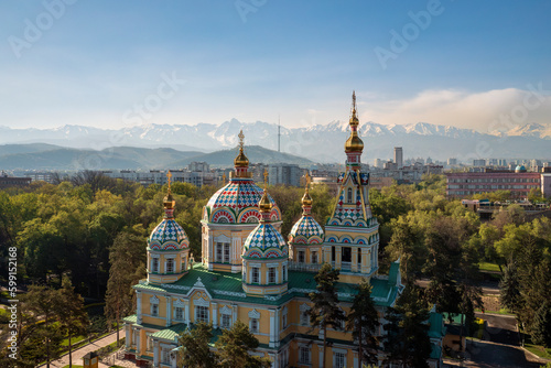 Holy Ascension Cathedral in Almaty, Kazakhstan photo