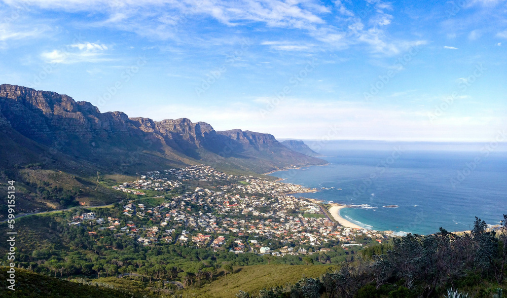 Camps Bay in Cape Town South Africa From Lions Head Peak