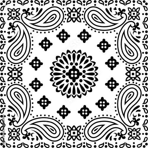 Seamless geometrical pattern on white
