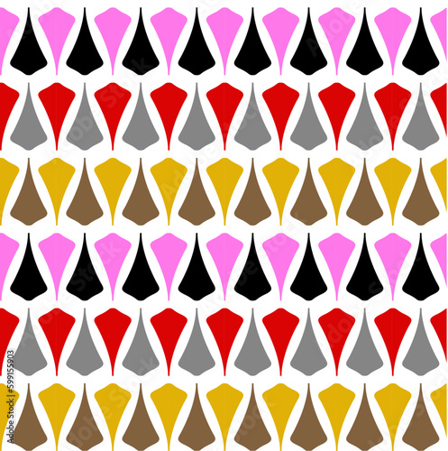Seamless geometrical pattern on white