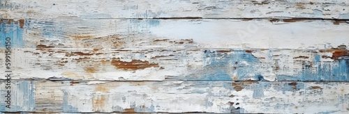 Whitepainted wood surface with a light texture. Generative AI