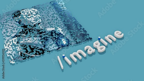 Mit Vorstellungskraft und künstlicher Intelligenz zum Kunstwerk. Text zu Kunst, Illustration, Bild, Poster