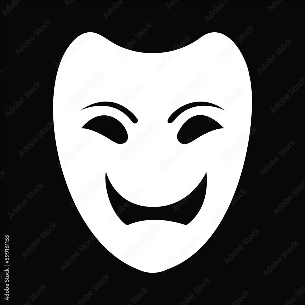 Theatre mask clipart Sketch vector stock illustration Theatre mask clipart Sketch vector stock illustration