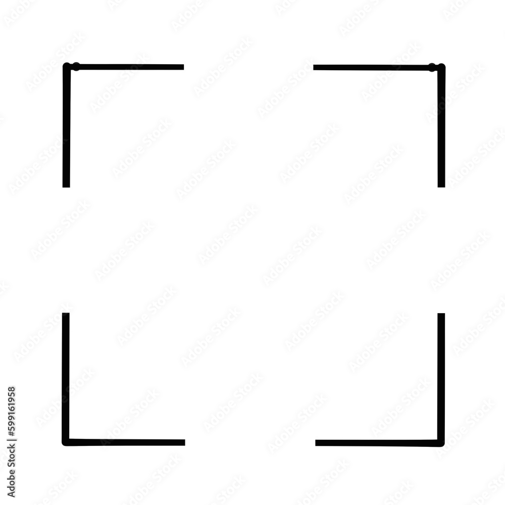 Black square frame element with line border png. Black square frame element with line border png.