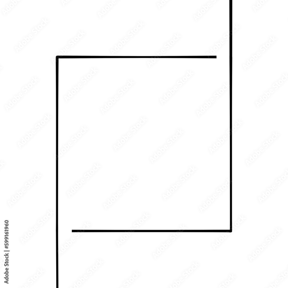Black square frame element with line border png. Black square frame element with line border png.