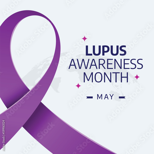 vector graphic of lupus awareness month good for lupus awareness month celebration. flat design. flyer design.flat illustration.