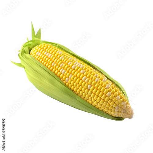 corn isolated on transparent background. PNG 