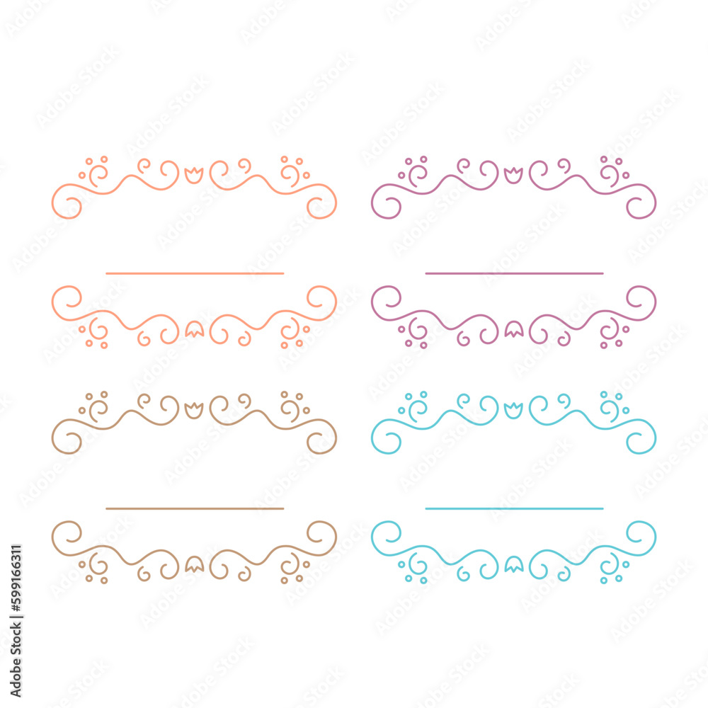 WEDDING DAY ORNAMENTAL LABELS, TAGS COLLECTION ISOLATED ON WHITE