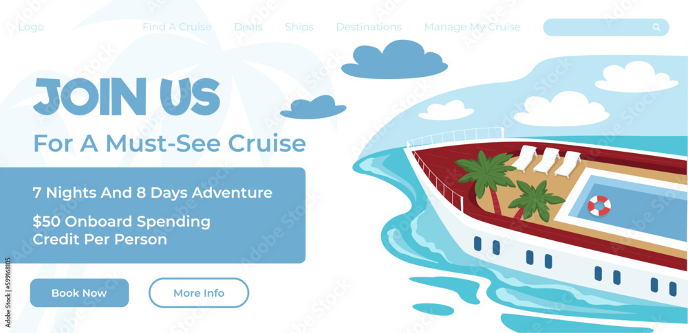 Join us for must see cruise, website online page