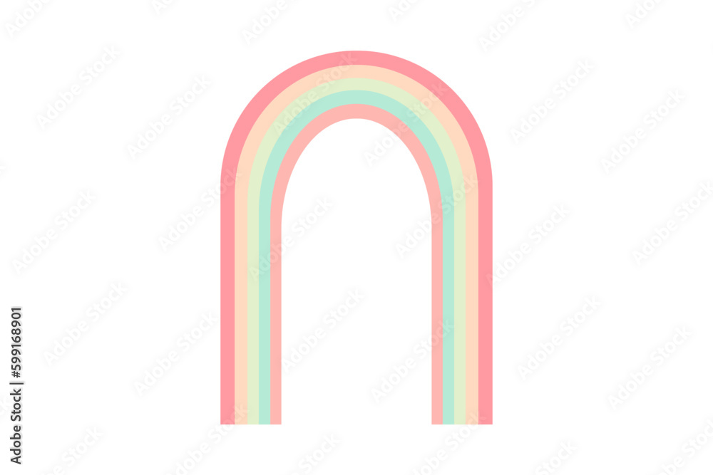arc rainbow pastel illustration arc rainbow pastel illustration