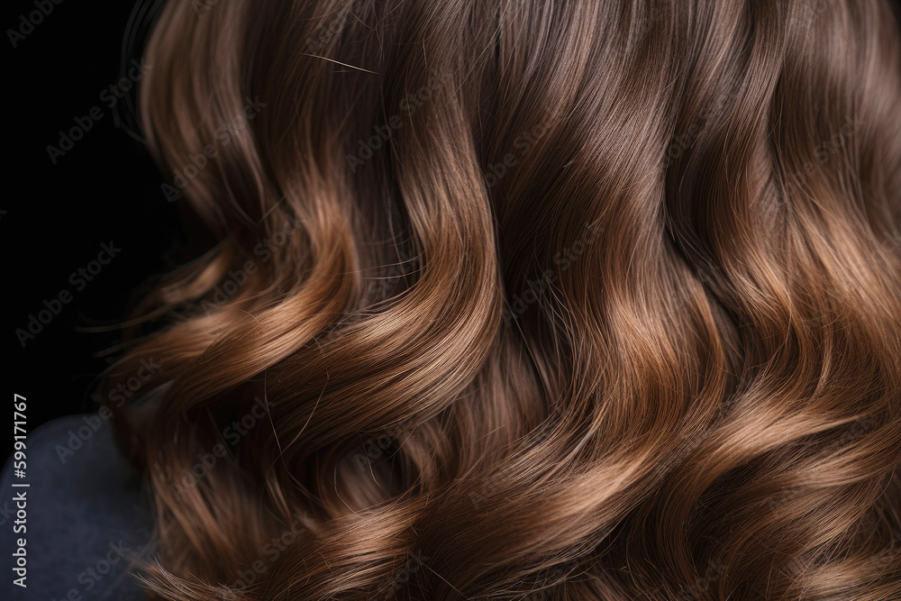 Balayage effect hair. Generative AI Balayage effect hair. Generative AI