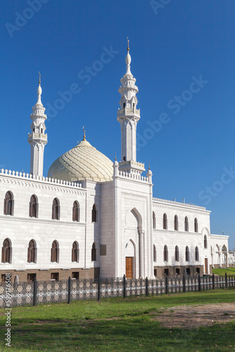 Facade of the White Mosque of the Bolgar, Republic of Tatarstan photo