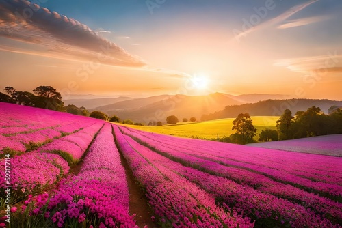 Welcome the blooming season with open arms  Enjoy the colorful  flower-filled days of spring. Generated by AI 