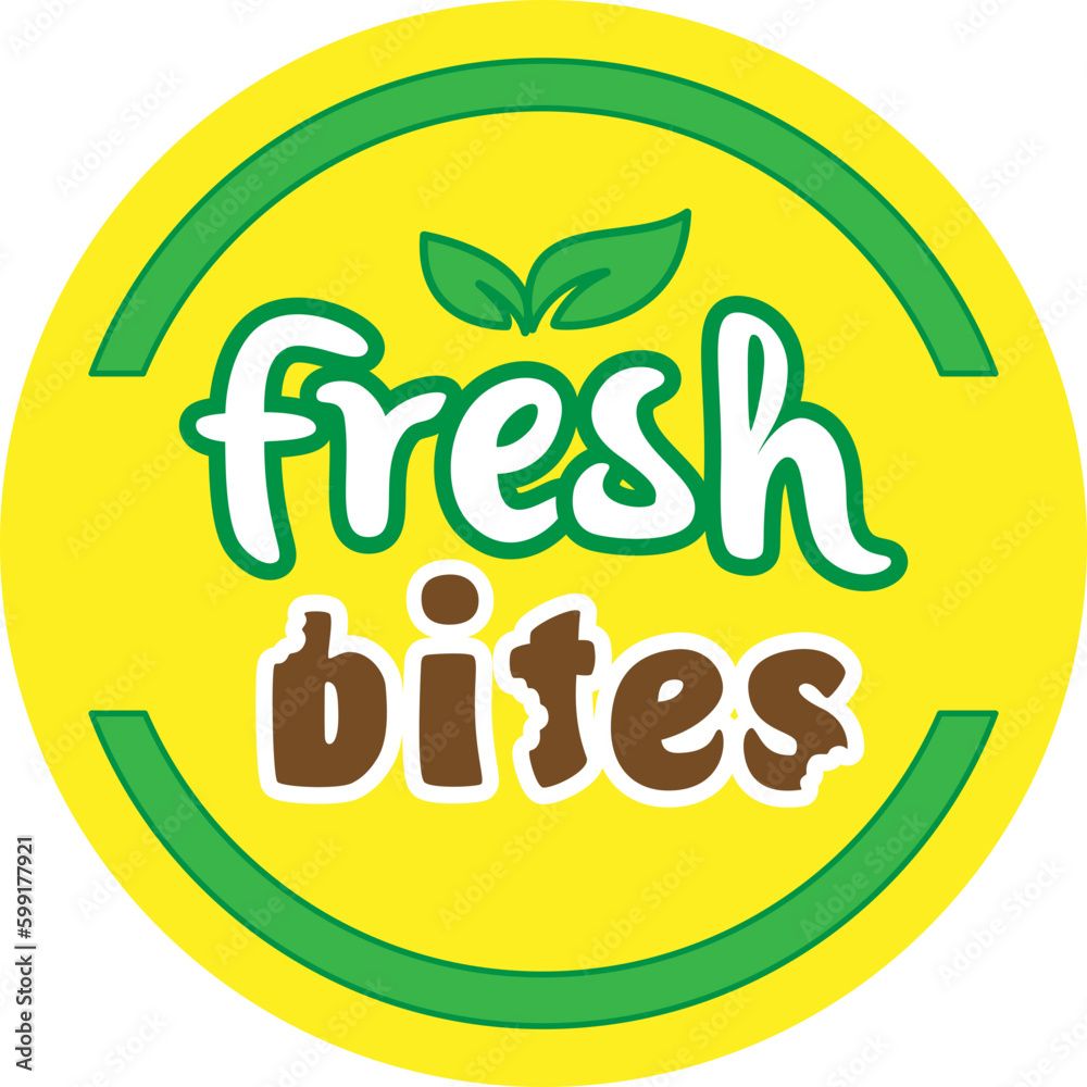 Naklejka premium Fresh Bites logo