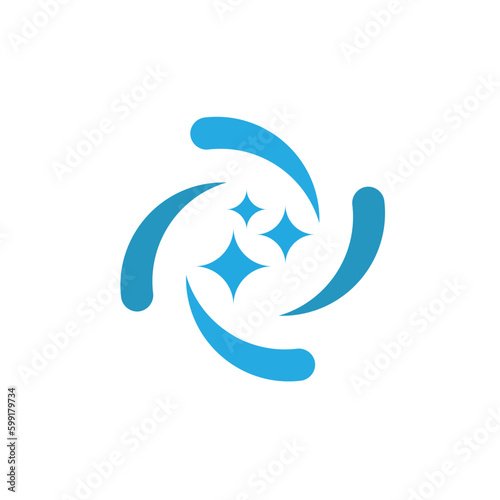 cleaning logo service laundry water business