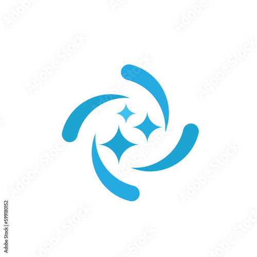 cleaning logo service laundry water business