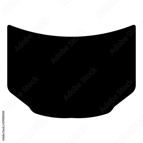 Car Hood black icon. Suitable for website, content design, poster, banner, or video editing needs