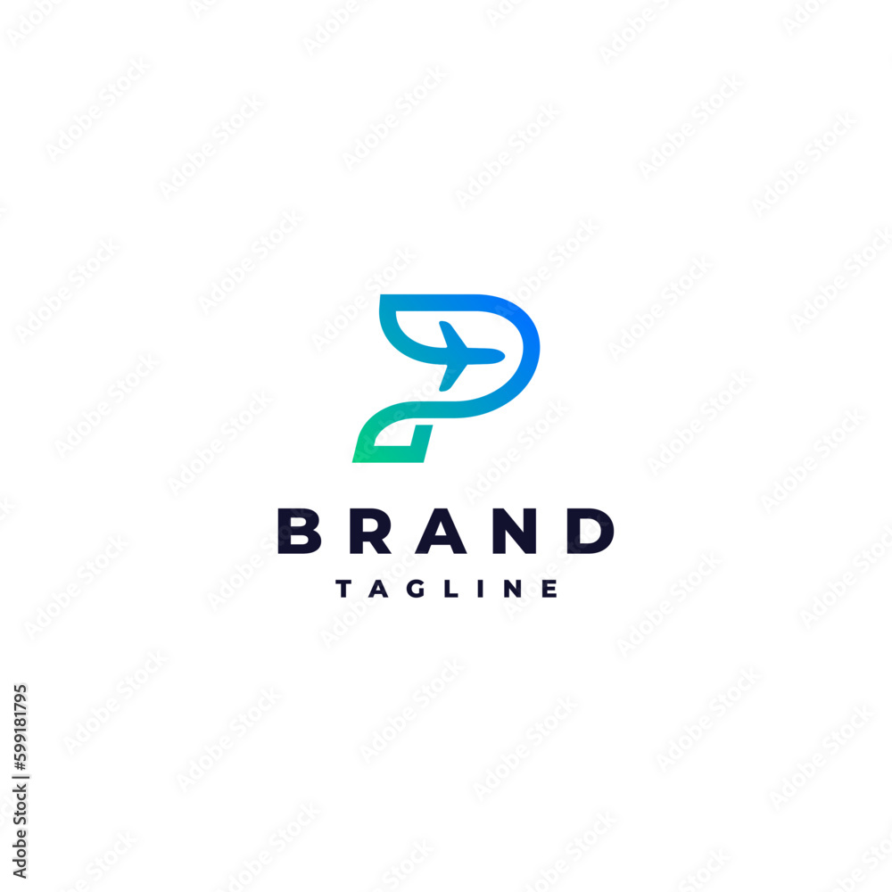 Plane Flying in a Line Forming The Letter P. Initial Letter P Formed From Aircraft Flying Paths Logo Design. Plane Flying in a Line Forming The Letter P. Initial Letter P Formed From Aircraft Flying Paths Logo Design.