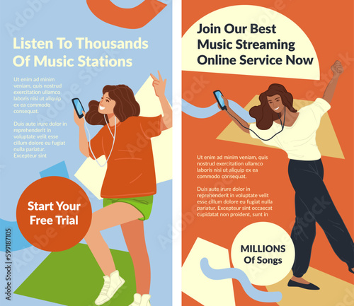 Join music streaming online service now, banner